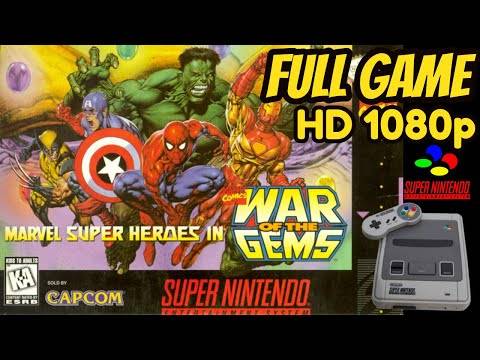 Marvel Super Heroes In War of the Gems (SNES) Longplay/Walkthrough HD 1080p NO COMMENTARY