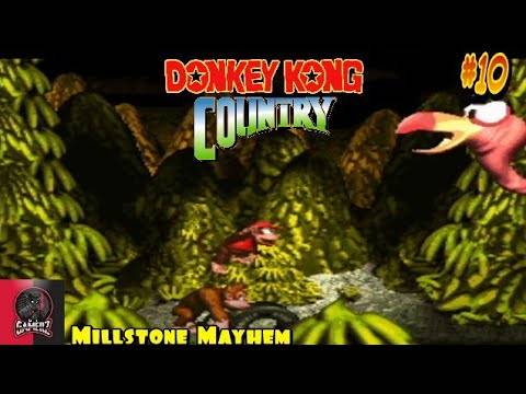 Millstone Mayhem + Master Necky Boss – Donkey Kong Country Walkthrough #10 – SNES Gameplay