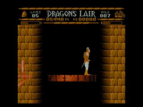 [NES] Dragon's Lair /ドラゴンズ・レア  walkthrough(クリア)