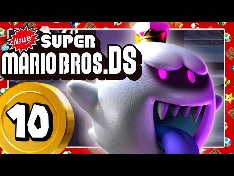 NEWER SUPER MARIO BROS. DS Part 10: Böse Überraschung! König Buu Huu Custom Boss!