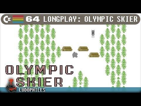 Olympic Skier – C64 Longplay / Playthrough / Walkthrough (no commentary) 4K 60FPS ;) #retrogaming
