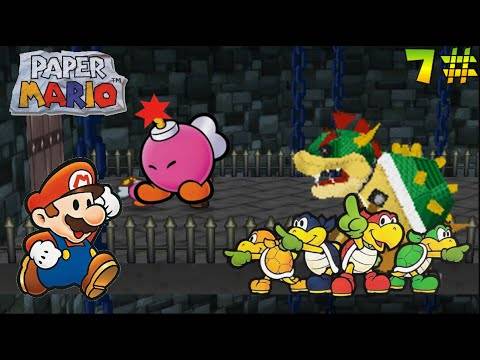 Paper Mario (N64) Walkthrough Part 7: An All Out Explosive Koopa Bros Battle (1080p)