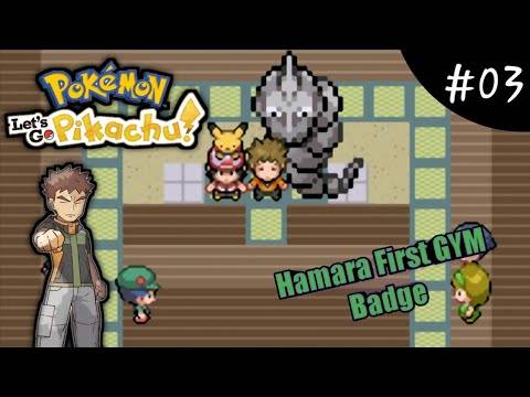 Pokemon Let's Go Pikachu GBA Gameplay In Hindi EP03:- First GYM Battle and Blue