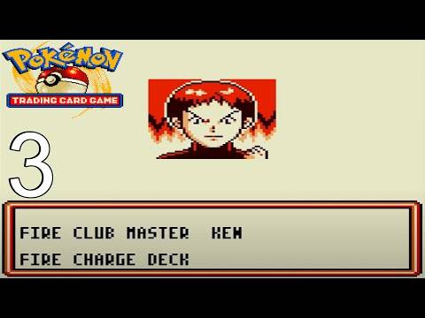 Pokemon Trading Card Game [Game Boy Color] Walkthrough Part 3 Fire Club Master Ken 1st Medal