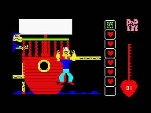 Popeye Amstrad CPC Walkthrough