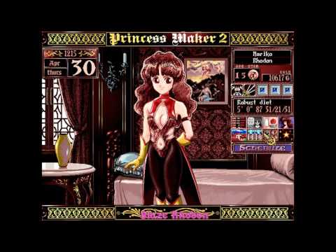 Princess Maker 2 (PC MS-DOS) Walkthrough (English version) Part 6 Hero Warrior and Prince Marriage