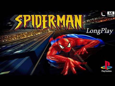 PS1 – Spider-Man (2000 video game) – Full Walkthrough [4K:Widescreen](No Commentary) 🔴