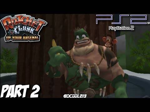 Ratchet and Clank: Up Your Arsenal Gameplay Walkthrough Part 2 – Planet Marcadia – PS2 Lets Play