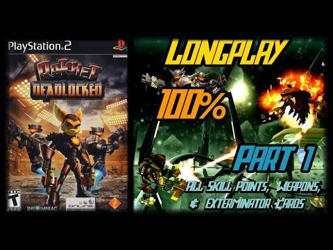 Ratchet: Deadlocked – Longplay 100% (Part 1 of 2) (Ps2) Hero Difficulty Walkthrough (No Commentary)