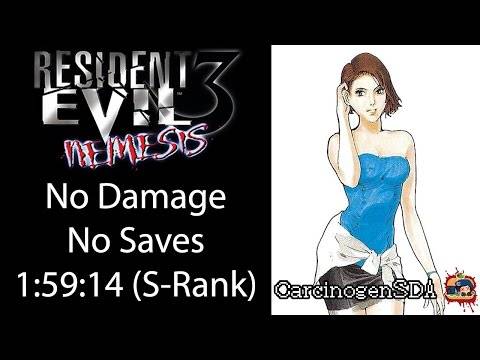 Resident Evil 3 (PSX) – No Save, No Damage S-Rank Walkthrough – (1:59:14) [Commentated]