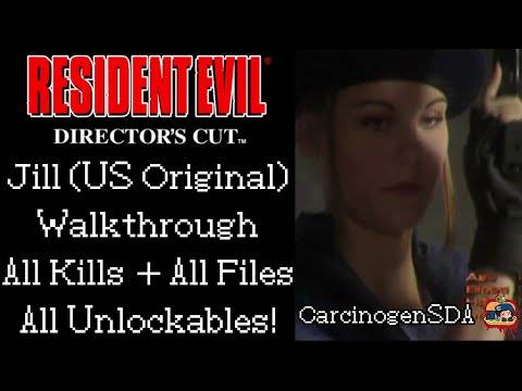 Resident Evil Director's Cut (PS1) – Jill (Original) All Kills, All Unlockables