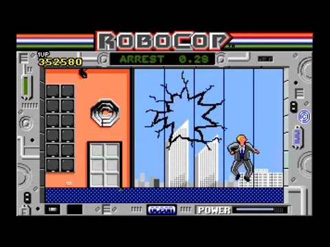 RoboCop Amiga 1987 Peter Weller Alex Murphy RoboCop Gameplay Longplay Playthrough Walkthrough