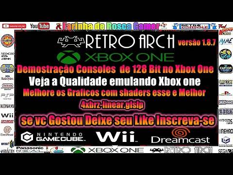 RT RA 1.8.7 Xbox One Demostração core N64 Nintendo Wii game Cube e Configurações Xbox one
