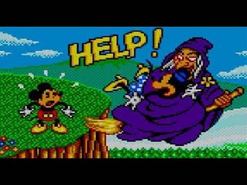 Sega Master System Castle of Illusion Starring Mickey Mouse Full Gameplay Walkthrough