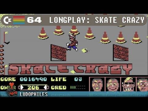 Skate Crazy – C64 Longplay / Playthrough / Walkthrough (no commentary) 4K 60FPS #retrogaming