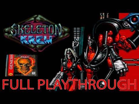 Skeleton Krew (Sega Genesis) Full Playthrough | Walkthrough | Gameplay w/commentary