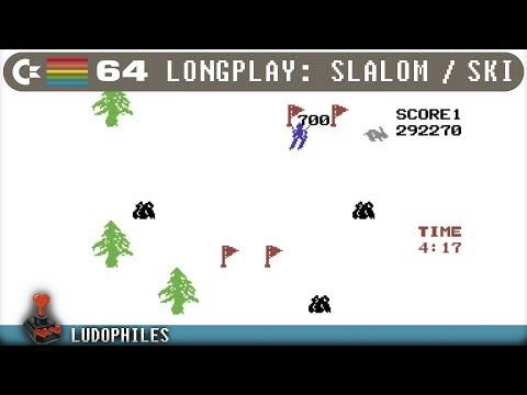 Slalom aka Ski aka Skier- C64 Longplay / Playthrough / Walkthrough 4K 60FPS ;) #retrogaming