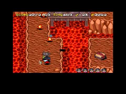 [SNES] Pocky & Rocky 2 (U) 2 players walkthrough