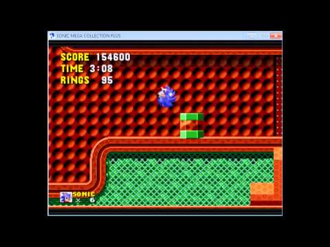 Sonic Mega Collection [PC] : Sonic The Hedgehog [Sega Genesis] Walkthrough – Spring Yard Zone