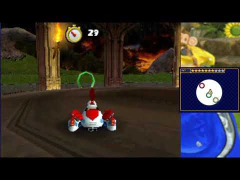 Sonic & Sega All Stars Racing Mission parte 3 gameplay nintendo ds
