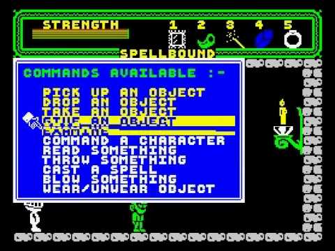 Spellbound 128K, ZX Spectrum Walkthrough