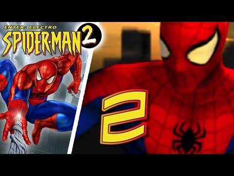 Spider-Man 2: Enter Electro Walkthrough Part 2 (PS1) Catching the Plane, Train and Sandman!