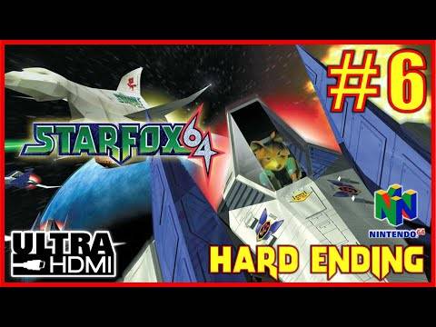 STARFOX 64 [UltraHDMI N64] Walkthrough Part 6 – ENDING HARD ROUTE 100% Walkthrough -No Commentary