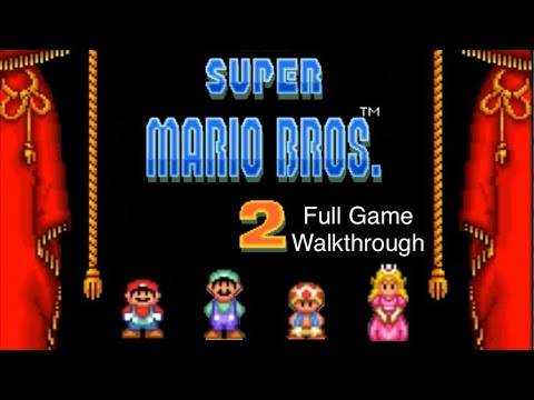 Super Mario All-Stars: Super Mario Bros .2 (SNES) Full Game Walkthrough