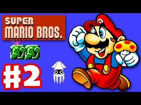 Super Mario Bros. – Gameplay Walkthrough Part 2 – World 2 (NES)