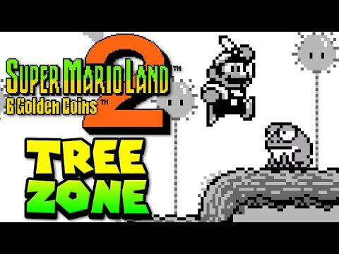 Super Mario Land 2: 6 Golden Coins (Game Boy) Walkthrough PART 1 – TREE ZONE & SECRET LEVEL