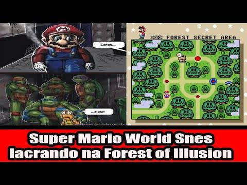 Super Mario World Snes lacrando na Forest of Illusion