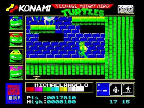 Teenage Mutant Hero Turtles Walkthrough, ZX Spectrum