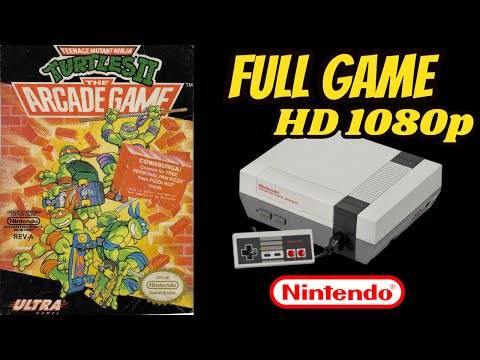 Teenage Mutant Ninja Turtles II : The Arcade Game (NES) Longplay/Walkthrough NO COMMENTARY HD 1080p