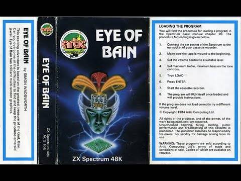 The Eye of Bain Adventure F, ZX Spectrum Walkthrough