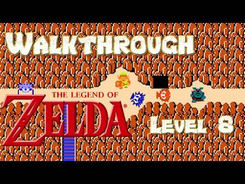 The Legend of Zelda (NES) Gameplay & Full Walkthrough of Level 8 Dungeon