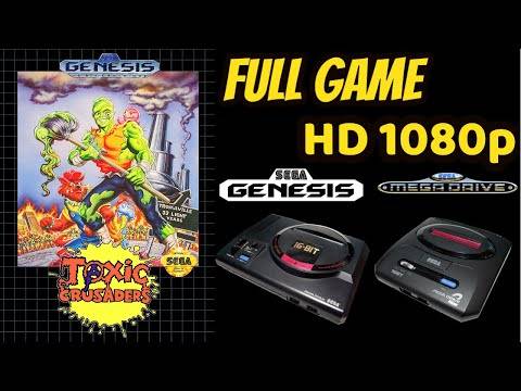 Toxic Crusaders (SEGA GENESIS/MEGA DRIVE) Longplay/Walkthrough NO COMMENTARY HD 1080p