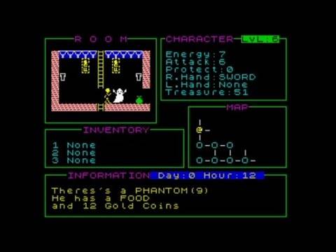Transylvanian Castle (2020) Walkthrough + Review, ZX Spectrum
