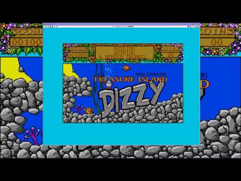 Treasure Island Dizzy – All 30 Coins and Walkthrough – Map – Flying Cheat – Atari ST Version