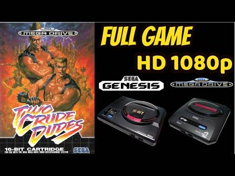 Two Crude Dudes (SEGA GENESIS/MEGA DRIVE) Longplay/Walkthrough NO COMMENTARY HD 1080p