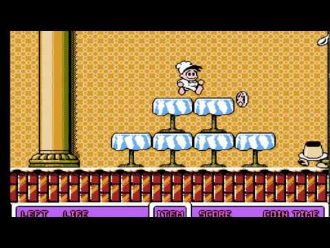 Wanpaku Kokkun no Gourmet World (Japan) (Panic Restaurant) (NES) Walkthrough